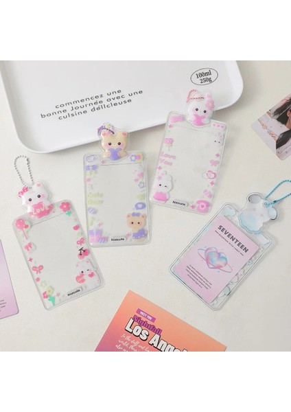 A5 Karikatür Hayvan Kpop Fotoğraf Kartı Tutucu Şeffaf Sevimli Fotoğraf Kartları Koruyucu Ins Tatlı Anahtarlık Kart Idol Fotoğraf Pvc Kollu (Yurt Dışından) fiyatları