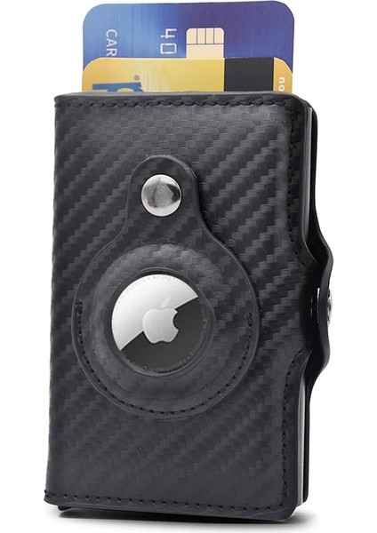 T-Pembe Airtag Cüzdan Rfid Kredi Kartı Sahipleri Erkekler Karbon Fiber Ince Banka Kart Sahibi Kılıf Airt Etiketi Erkek Akıllı Minimalist Cüzdan Macsafe (Yurt Dışından) fiyatları