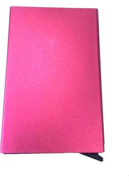 Gül Kırmızı Anti-Hırsızlık Akıllı Cüzdan Ince Kimlik Kartı Tutucu Unisex Otomatik Katı Metal Banka Kredi Kartı Tutucu Iş Kutusu (Yurt Dışından)