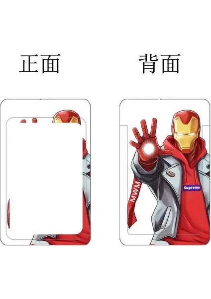 Stil 7 Marvel Klasik Film Iron Man Pvc Kart Tutucu Süper Kahramanlar Baskı Koruyucu Kılıf Anti-Kayıp Kordon Kimlik Kartı Asılı Boyun Çanta Hediye (Yurt Dışından)