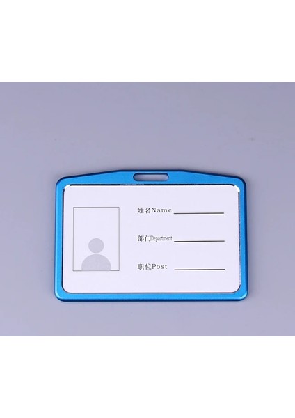 Mavi 1 Adet Geri Çekilebilir Rozet Kart Tutucu Alüminyum Çalışma Kartı Kılıfı Hemşire Doktor Kimlik Isim Kartı Rozeti Tutucu Okul Ofis Malzemeleri (Yurt Dışından)