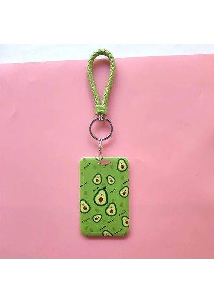 Stil 9 Yeni Moda Sevimli Çilek Avokado Ipi Kredi Kartı Kimlik Tutucu Çanta Öğrenci Kadın Seyahat Bankası Otobüs Kartvizit Kapağı Rozeti (Yurt Dışından)