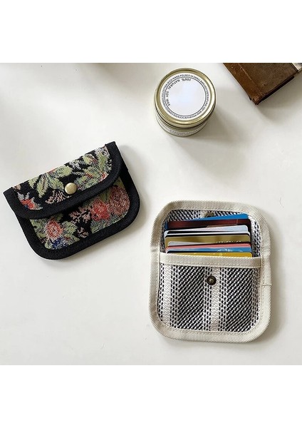 Bag-07 1 Adet Çile Bozuk Para Cüzdanı Kimlik Kredi Kartı Çanta Kapak Çok Fonksiyonlu Kulaklık Anahtar Saklama Torbaları Çizgili Ekose Kart Tutucu Cüzdan Çanta (Yurt Dışından) fırsatları