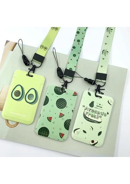 Ipi Yok Kredi Kartı Tutucu Kordonlu Sevimli Karikatür Meyve Bankası Kimlik Otobüsü Kimlik Kartı Tutucu Iş Cüzdan Öğrenci Otobüs Kartı Kılıfı (Yurt Dışından) indirimleri