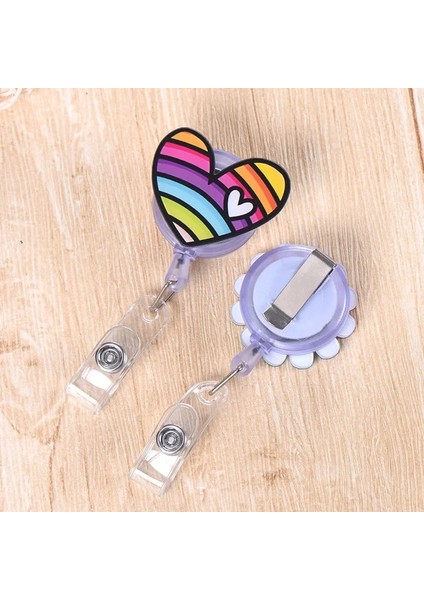 F Sevimli Kart Klibi Silikon Güzel Çiçekler Geri Çekilebilir Makaralı Isimlik Öğrenci Hemşire Sergi Enfermera Isim Kartı Kimlik Kartı Sandığı (Yurt Dışından) modelleri