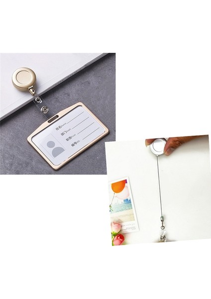 13 Kadın Kredi Kartı Tutucu Kılıf Abs Metal Geri Çekilebilir Makaralı Isimlik Klip Ofis Alüminyum Alaşımlı Rozet Kimlik Iş Çalışma Kartı Kapağı Çanta (Yurt Dışından) indirimleri