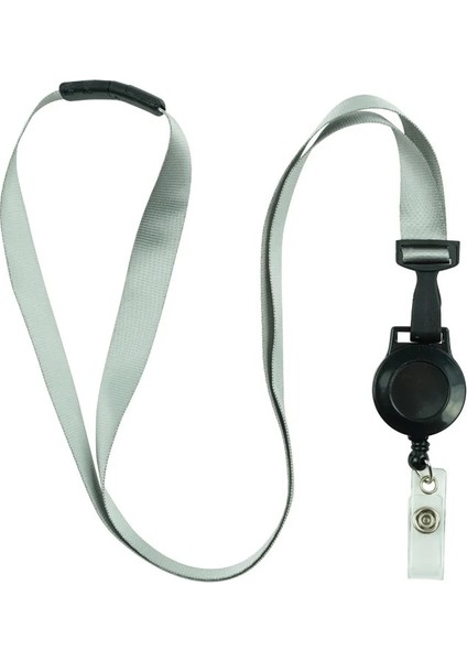 Gri Geri Çekilebilir Rozet Makara Kimlik Etiketi Çalışma Izni Çalışanın Geçiş Çalışma Kartı Tutucu Boyun Askısı Kartvizit Kapak Kılıfı Halat (Yurt Dışından) fiyatları