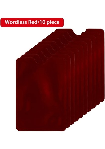 10 Adet Anti Rfid Cüzdan Engelleme Okuyucu Kilidi Banka Kartı Tutucu Kimlik Banka Kartı Durumda Koruma Metal Kredi Kartı Tutucu Alüminyum 20 Renk (Yurt Dışından)