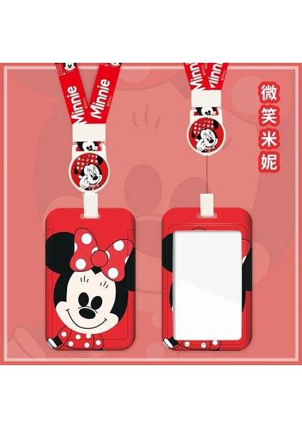 Css6 Disney Karikatür Mickey Mouse Minnie Ölçeklenebilir Kart Sahipleri Anime Taşınabilir Öğrenci Otobüsü Kimlik Kartı Kart Kılıfı Halter Halat Doğum Günü Hediyesi (Yurt Dışından)