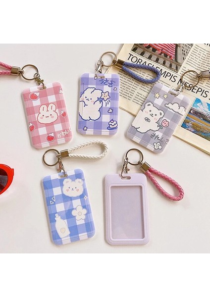 K 2022 Kadın Erkek Kartvizitlik Karikatür Sevimli Geri Çekilebilir Kredi Kartı Sahipleri Banka Kimlik Sahipleri Rozeti Çocuk Otobüs Kartı Kılıfı (Yurt Dışından) modelleri