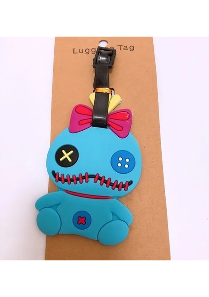 13 Karikatür Dikiş Pembe Seyahat Aksesuarları Bagaj Etiketi Bavul Moda Stil Silikon Taşınabilir Seyahat Etiketi Kimlik Adresleri Tutucu (Yurt Dışından)