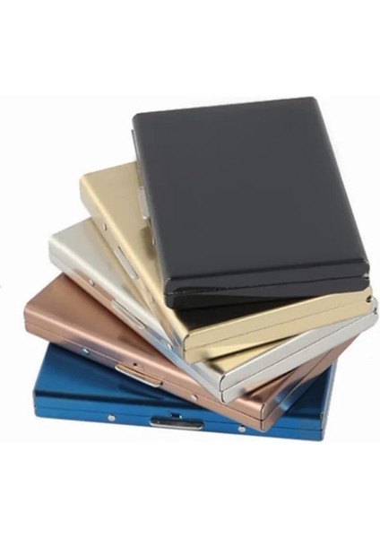 Altın Moda Alüminyum Antimanyetik Kart Tutucu Kadın Erkek Metal Kredi Kartı Kartvizit Sahipleri Organizatör Çanta Cüzdan (Yurt Dışından) fırsatları