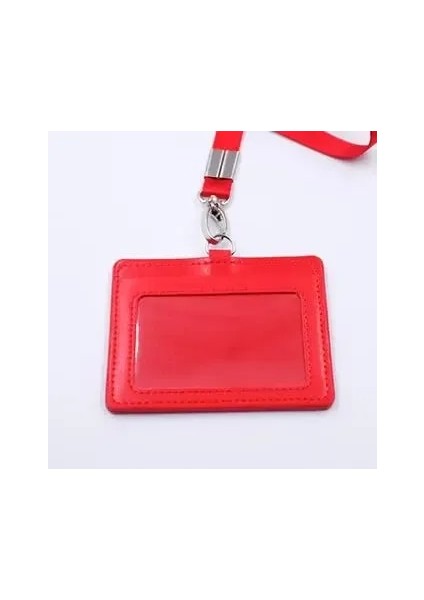 Kırmızı Yatay 1 Adet Kadın Kredi Kimlik Kartı Rozeti Tutucu Geri Çekilebilir Makara Klip Dize Öğrenci Otobüsü Iş Çalışma Kartı Yaka Kartı Tutucular Çanta (Yurt Dışından)