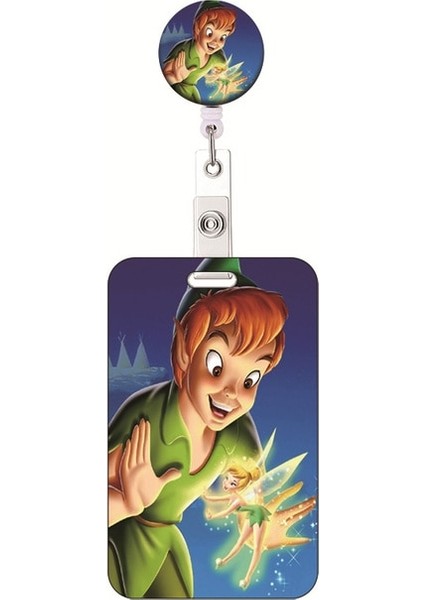 Resim Olarak Disney Tinker Bell Kimlik Kartı Tutucu Kordon Anime Peter Pan Rozeti Sahipleri Çocuk Credentil Kart Kılıfı Geri Çekilebilir Klip Kız Boyun Askısı (Yurt Dışından)