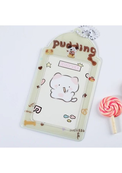 D1 Moda Kore Idol Fotoğraf Kollu Anahtarlık Sevimli Kpop Anime Fotocards Koruyucu 3 Inç Karikatür Fotoğraf Kartı Tutucu Çanta Kolye (Yurt Dışından)