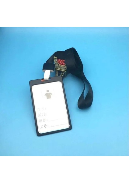 Siyah Yüksek Kaliteli Alüminyum Alaşımlı Çalışma Kartı Tutucu Adı Kimlik Kartı Kapağı Metal Çalışması Sertifika Kimlik Rozeti Kimlik Iş Çantası (Yurt Dışından)