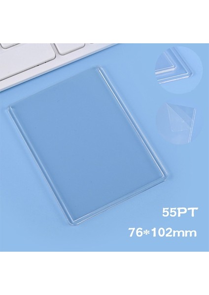 55PT 1 Adet Idol Fotoğraf Oyun Kartı Kol Diy Yıldız Kart Koruyucu Beyzbol Futbol Oyun Kartları Temizle Hd Pvc Yuvası (Yurt Dışından)