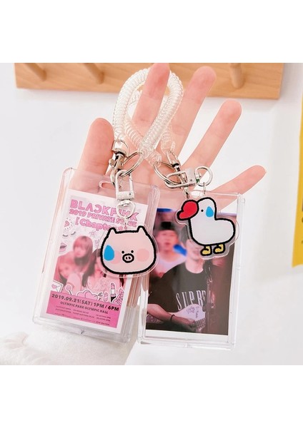 C-3 Akrilik 3 Inç Küçük Sevimli Hayvan Kolye Köpek Kedi Idol Fotoğraf Kollu Kırtasiye Fotocard Fotoğraf Çerçevesi Fotoğraf Koruyucu Kart Sahibinin (Yurt Dışından) fırsatları