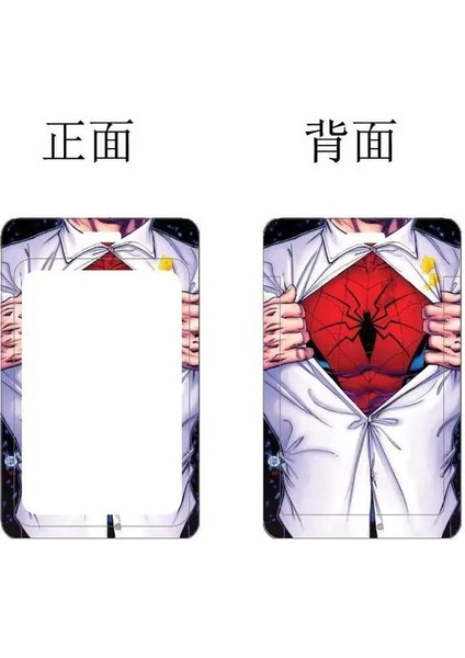 Stil 6 Marvel Pvc Kart Tutucu Örümcek Adam Süper Kahraman Öğrenci Kampüsü Asılı Boyun Çanta Klasik Film Orijinal Kordon Kimlik Kartı Vaka Hediyeler (Yurt Dışından)