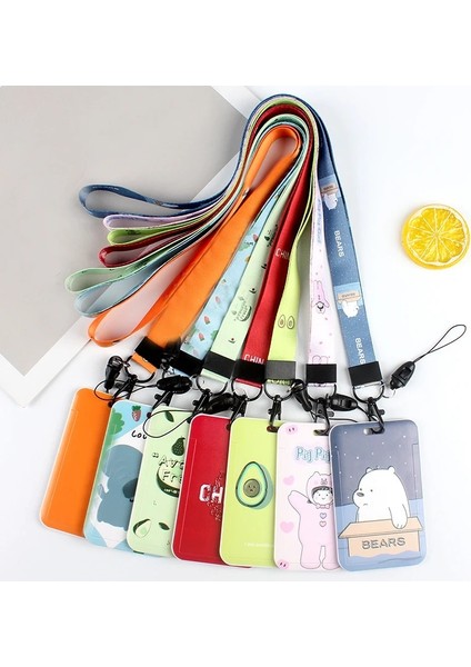 11 Kart Tutucu Boyun Askısı Kordon Rozet Tutucu Çalışma Kimlik Kartı Otobüs Kimlik Sahipleri Taşınabilir Anahtarlık Anahtarlık Kart Sahibinin (Yurt Dışından) fiyatları