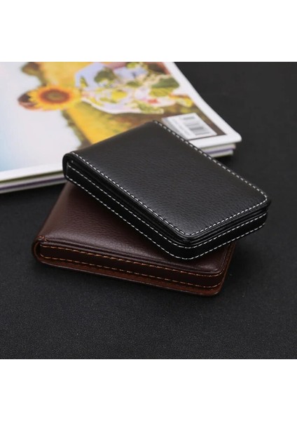 Siyah Yeni Kart Tutucu Erkek Kart Kimlik Sahipleri Manyetik Çekici Mini Cüzdan Erkek Carteira Masculina Tarjetero Hombre Cüzdan Erkekler 2022 (Yurt Dışından) fırsatları