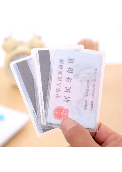 B 10 Adet Pvc Şeffaf Kart Tutucu Otobüs Iş Çantası Banka Kredi Kimlik Kartı Tutucu Kapak Kimlik Kartı Konteyner Tutucu (Yurt Dışından) modelleri