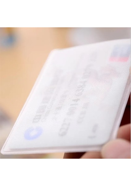 B 10 Adet Pvc Şeffaf Kart Tutucu Otobüs Iş Çantası Banka Kredi Kimlik Kartı Tutucu Kapak Kimlik Kartı Konteyner Tutucu (Yurt Dışından) fırsatları