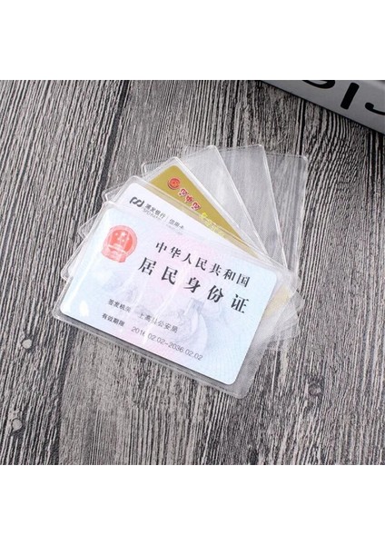 B 10 Adet Pvc Şeffaf Kart Tutucu Otobüs Iş Çantası Banka Kredi Kimlik Kartı Tutucu Kapak Kimlik Kartı Konteyner Tutucu (Yurt Dışından) indirimleri