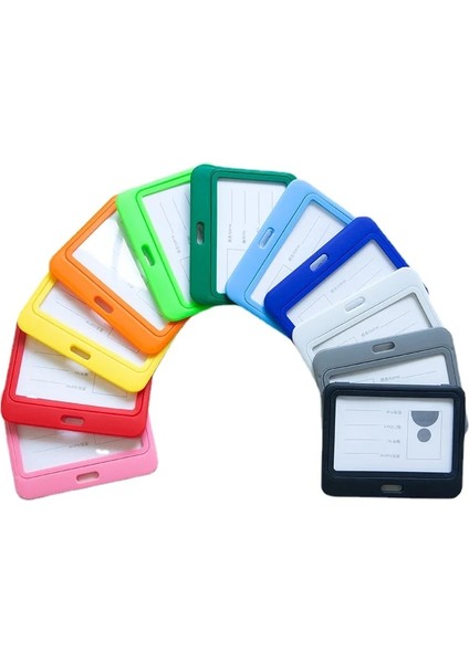 Horizon Açık Yeşil 2 Adet/takım Çift Taraflı Rozet Tutucu Geçiş Çalışma Kartı Kapağı Kimlik Etiketi Personel Işçiler Için Çalışma Izni Kılıfı Kimlik Kredi Kartı Koruyucusu (Yurt Dışından) modelleri