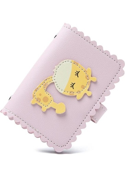 19 Güzel Karikatür Tavşan Kart Durumda Kartvizitlik Kadın Kredi Pasaport Kart Çantası Kimlik Pasaport Kartı Cüzdanı 2019 Pembe Beyaz (Yurt Dışından)