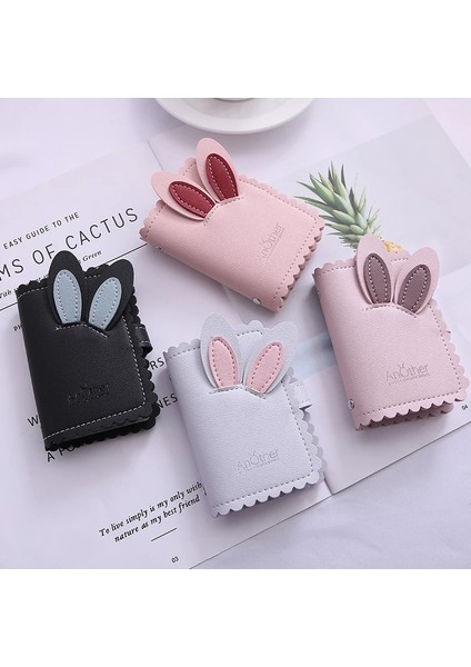 19 Güzel Karikatür Tavşan Kart Durumda Kartvizitlik Kadın Kredi Pasaport Kart Çantası Kimlik Pasaport Kartı Cüzdanı 2019 Pembe Beyaz (Yurt Dışından) modelleri