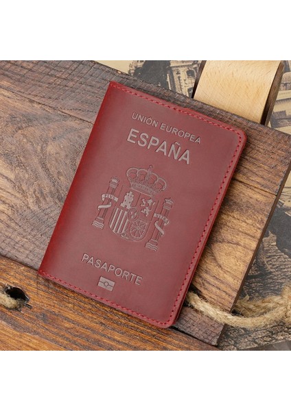 Siyah High-End Ispanya Dana Pasaport Kapağı Espana Kredi Kart Tutucu Vintage Erkek Kadın Pasaport Çantası Seyahat Cüzdanı Saklama Çantası (Yurt Dışından) fiyatları