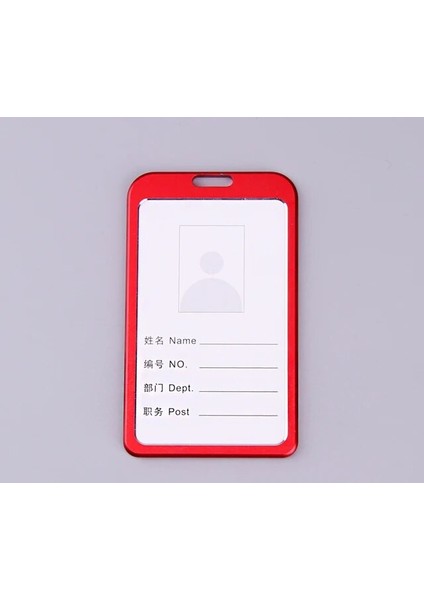 Kırmızı Moda Geri Çekilebilir Makaralı Isimlik Alaşım Plastik Unisex Kimlik Kartı Çalışma Rozeti Kordon Adı Etiketi Kart Tutucu Anahtar Halkalı Anahtarlık Klipleri (Yurt Dışından)