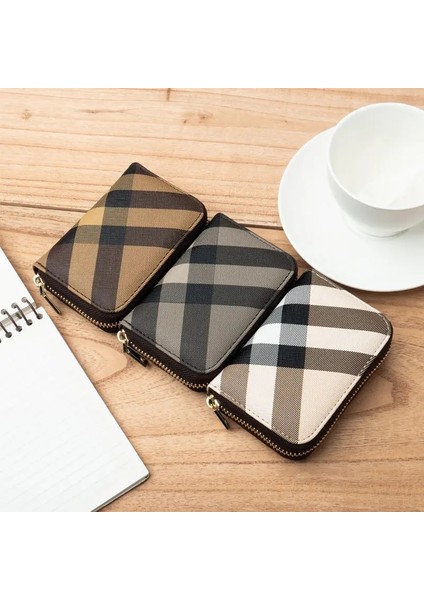 Siyah Yeni Klasik Organ Kart Tutucu Çoklu Kart Fermuarlı Bozuk Para Cüzdanı Küçük Debriyaj Pu Para Çantası Kart Sahibi Cüzdan Erkekler ve Kadınlar Için (Yurt Dışından) modelleri