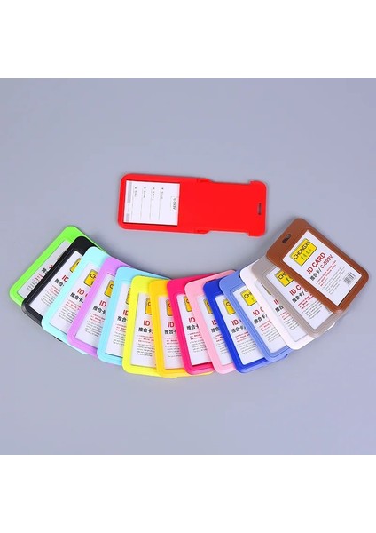 Gri-Mavi Unisex Kart Kapağı Plastik Düz Renk Ticari Kredi Kartları Banka Kimlik Kartı Sahipleri Kolu Koruyun Öğrenci Otobüsü Kimlik Kartı Kılıfı (Yurt Dışından) fiyatları