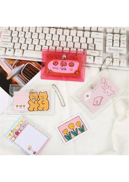 Kırmızı Moda Şeffaf Su Geçirmez Pvc Kadın Kart Durumda Kartvizitlik Erkekler Kredi Kartı Çantası Kimlik Kartı Mini Cüzdan Kızlar Bozuk Para Cüzdanı (Yurt Dışından) fiyatları