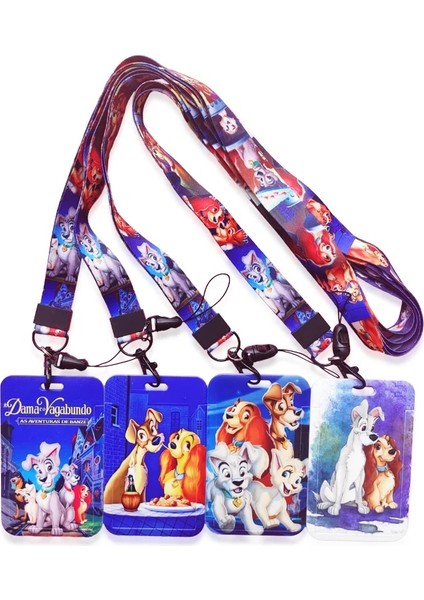 Geri Çekilebilir Klip Disney Lady ve Serseri Kimlik Kartı Tutucu Kordon Kimlik Rozeti Tutucular Karikatür Sevimli Köpekler Kart Kılıfı Boyun Askısı Banka Kart Sahibi (Yurt Dışından) fiyatları