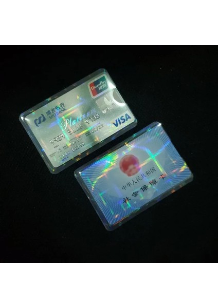 G-5 Adet 5 Adet Kimlik Kartı Tutucu Banka Kredi Kartvizit Kapağı Şeffaf Lazer Su Geçirmez Kart Düzenleyici Kılıf Öğrenci Otobüsü Erişim Kartı Koruyucusu (Yurt Dışından) indirimleri
