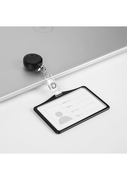 Gül Plastik Makara 1 Adet Geri Çekilebilir Rozet Kart Tutucu Alüminyum Çalışma Kartı Kılıfı Hemşire Doktor Kimlik Adı Kart Rozeti Tutucu Okul Ofis Malzemeleri (Yurt Dışından) modelleri