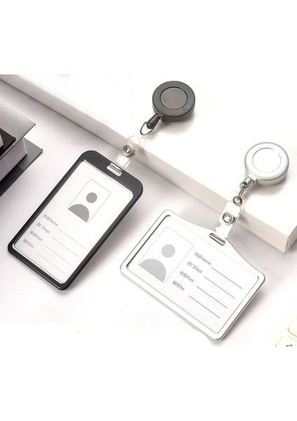 Gül Plastik Makara 1 Adet Geri Çekilebilir Rozet Kart Tutucu Alüminyum Çalışma Kartı Kılıfı Hemşire Doktor Kimlik Adı Kart Rozeti Tutucu Okul Ofis Malzemeleri (Yurt Dışından) fırsatları