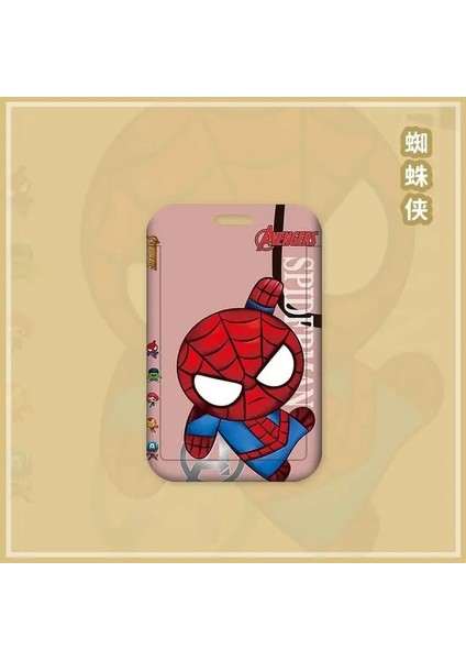 C Disney Kart Tutucu Boy Marvel Serisi Karikatür Abs Slayt Erişim Kartı Otobüs Metro Öğrenci Transfer Kartı Çalışma Kimlik Kartı Kol (Yurt Dışından)