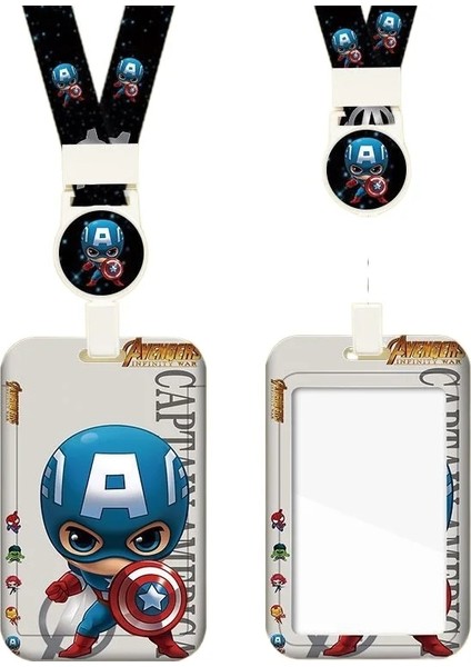 C Disney Kart Tutucu Boy Marvel Serisi Karikatür Abs Slayt Erişim Kartı Otobüs Metro Öğrenci Transfer Kartı Çalışma Kimlik Kartı Kol (Yurt Dışından) fırsatları