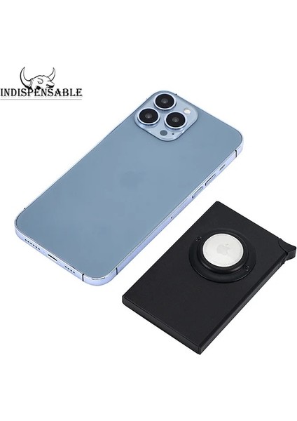 C-Gri Alüminyum Kart Sahibinin Hava Etiketi Rfid Kredi Otomatik Açılır Banka Kutusu Hava Etiketi Akıllı Hızlı Bırakma Kadın Cüzdan Ince Mini Paket (Yurt Dışından) indirimleri