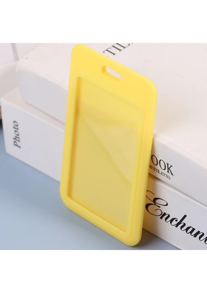 Kırmızı 1 Adet Iki Taraflı Kredi Kartı Kapağı Sert Plastik Rozet Tutucular Yuvası ile Etkinlik Personel Etiketi Kimlik Kartı Tutucu Geçiş Kayışı (Yurt Dışından) indirimleri