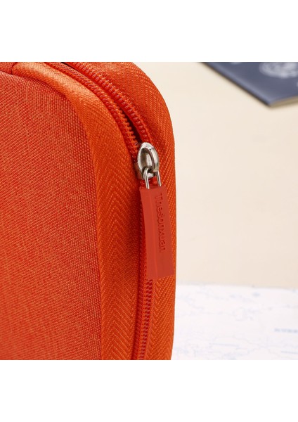 Kırmızı Seyahat Pasaport Çantası Çok Fonksiyonlu Kimlik Kartı Çantası Taşınabilir Saklama Kutuları Büyük Kapasiteli Belge Uzun Bilet Klip Cüzdan Bozuk Para Cüzdanı (Yurt Dışından) indirimleri