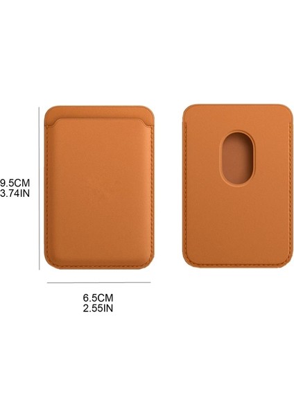 Kahverengi Taşınabilir Manyetik Kart Kılıfı Kılıf Arkası Telefon Kredi Kartları Tutucu Cüzdan Erkekler ve Kadınlar Için (Yurt Dışından) fiyatları
