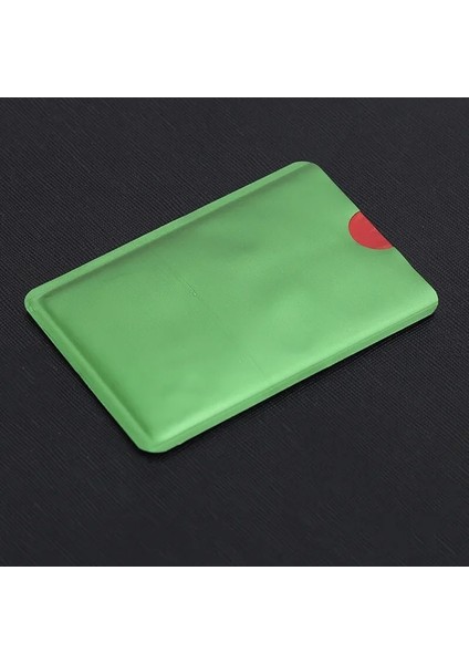 Yeşil Anti-Manyetik Dropshipping Ince Rfid Engelleme Cüzdan Saffiano Alüminyum Folyo Kart Sahibinin Kart Kılıfı Kimlik Kartı Tutucu Kart Kılıfı (Yurt Dışından)