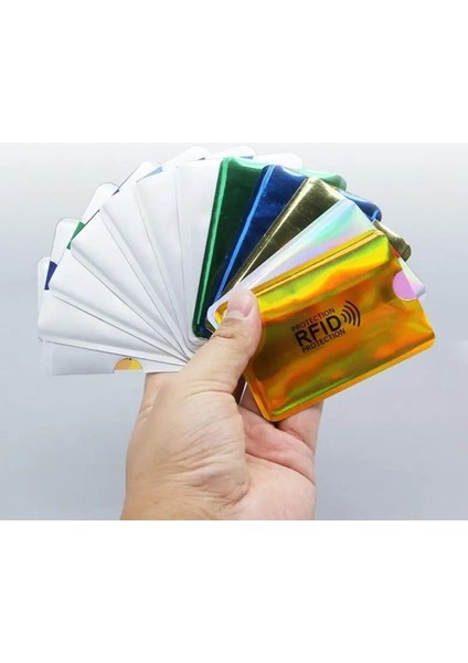 10 Adet Yeşil Anti Rfid Cüzdan Engelleme Okuyucu Kilidi Banka Kartı Tutucu Kimlik Banka Kartı Durumda Koruma Metal Kredi Nfc Tutucu Alüminyum 6*9.3cm (Yurt Dışından) indirimleri