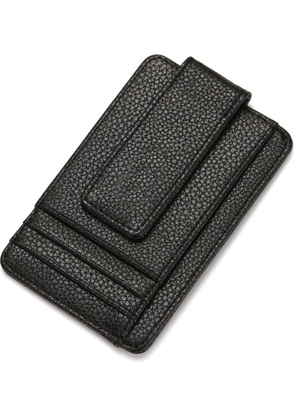 Siyah Erkek Ultra Ince Cüzdan Bozuk Para Cüzdanı Manyetik Toka Kartvizit Tutucu Ince Öğütülmüş Kaliteli Pu Malzeme Açık Için 2022 Yeni (Yurt Dışından) fiyatları