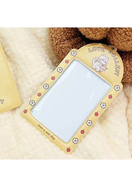 B1 1 Adet Taşınabilir Aşk Kalp 3 Inç Kpop Fotoğraflı Kart Tutucu Kalp Içi Boş Kredi Kimlik Banka Kartı Otobüs Kartı Fotoğraf Koruyucu Kılıf (Yurt Dışından)